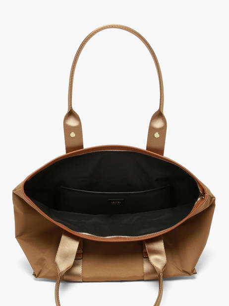 Schoudertas M Mistral Rollable Nylon En Leder Lancel Bruin mistral A13995 ander zicht 3