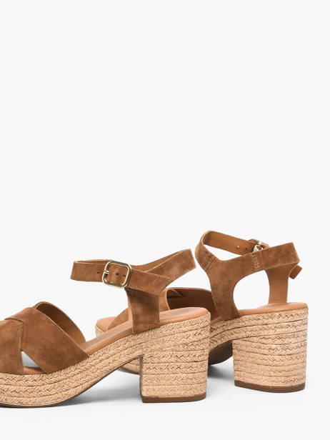 Sandalen Met Hak Uit Leder Aliwell Bruin women A123066 ander zicht 2