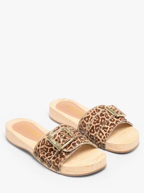 Slippers Uit Leder Colors of california Bruin women HCBAYL06 ander zicht 1