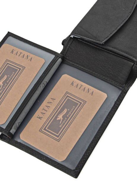 Portefeuille Leder Katana Zwart marina 753014 ander zicht 3