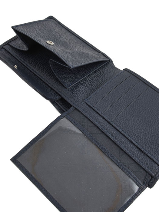 Longchamp Le foulonné Portefeuille Blauw