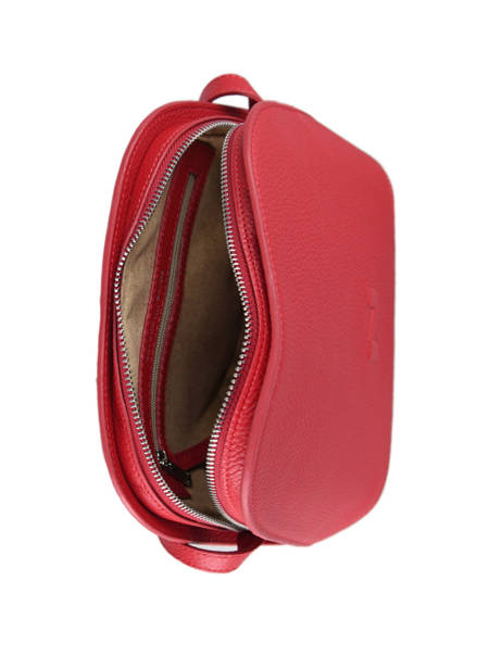 Cross Body Tas Lilou Leder Nathan baume Rood egee 2 ander zicht 3