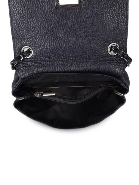 Cross Body Tas Caviar Leder Milano Blauw caviar CA21122 ander zicht 3