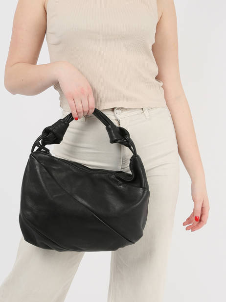 Schoudertas Stockholm Leder Basilic pepper Zwart stockolm BSTO01 ander zicht 1